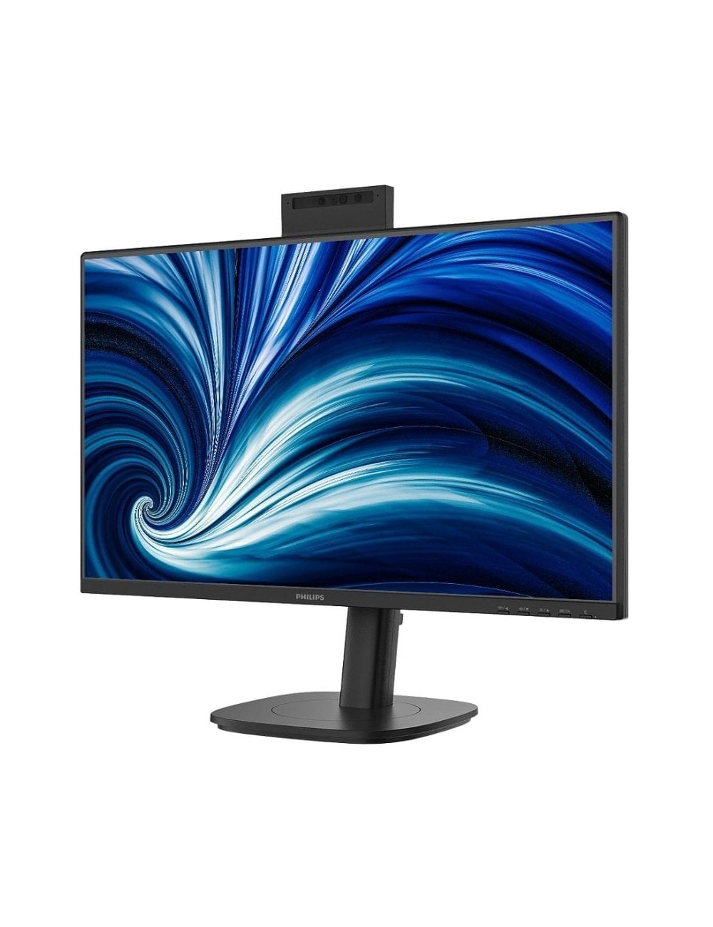 Monitor Profesional Philips 24B2N3200JH 23.8'/ Full HD/ Webcam/ Multimedia/ Regulable en altura/ Negro