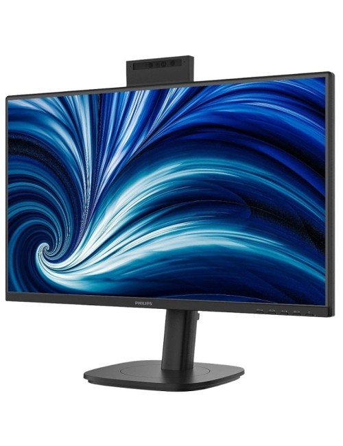 Monitor Profesional Philips 24B2N3200JH 23.8'/ Full HD/ Webcam/ Multimedia/ Regulable en altura/ Negro