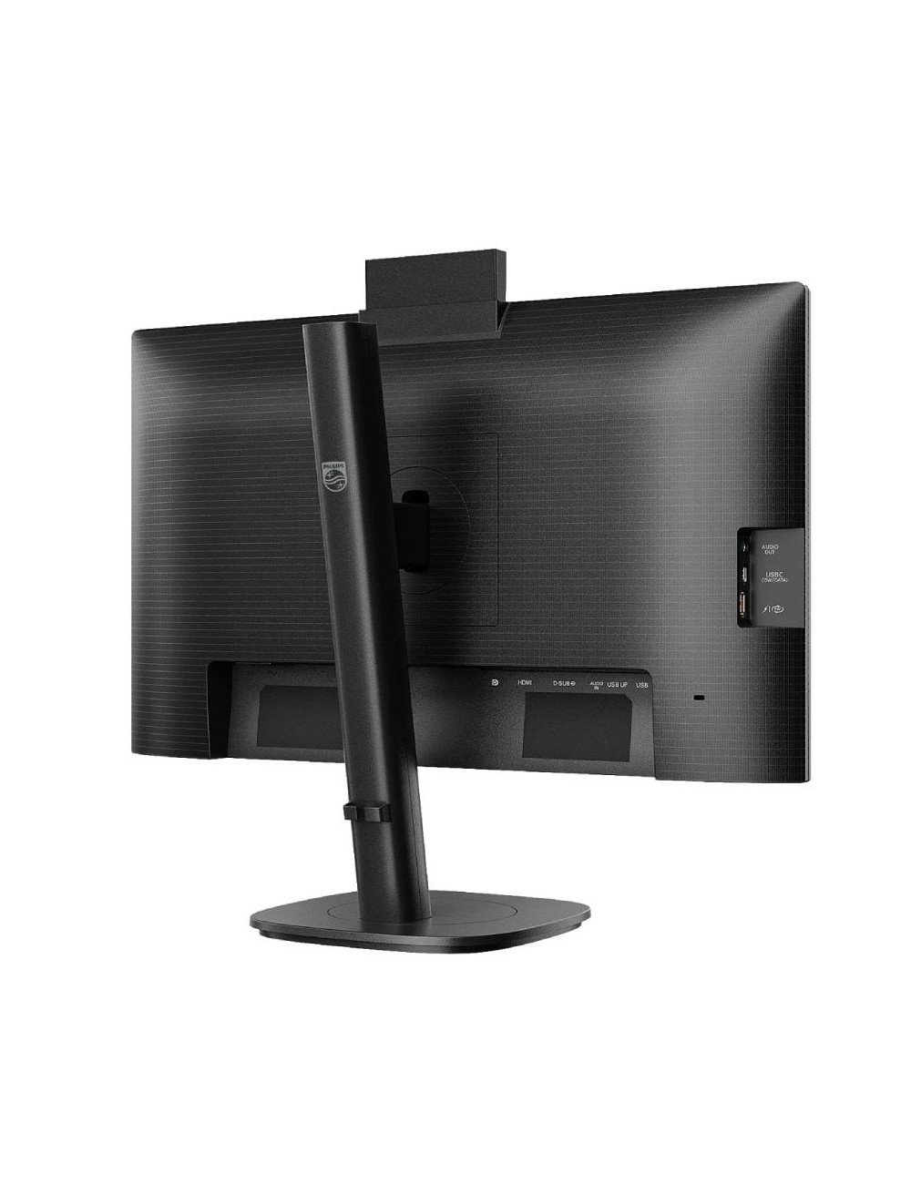 Monitor Profesional Philips 24B2N3200JH 23.8'/ Full HD/ Webcam/ Multimedia/ Regulable en altura/ Negro