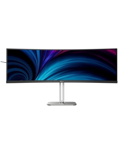 Monitor Profesional Ultrapanorámico Curvo Philips 49B2U5900C 49'/ Dual QHD/ Multimedia/ Regulable en altura/ Negro y Plata