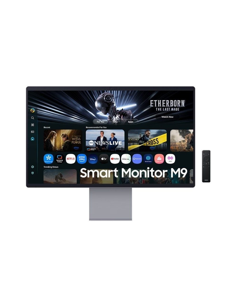 Smart Monitor Gaming Samsung M9 M90SF S32FM900SU 32'/ 4K/ 0.03ms/ 165Hz/ QD-OLED/ Multimedia/ Regulable en altura/ Smart TV/ Pla
