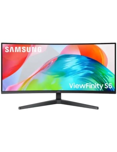 Monitor Profesional Ultraparonámico Curvo Samsung ViewFinity S5 S34H550GAU 34'/ UWQHD/ Negro