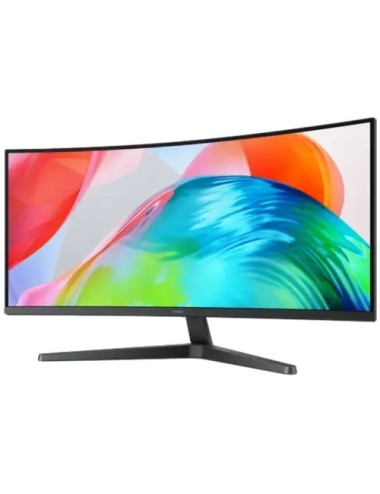 Monitor Profesional Ultraparonámico Curvo Samsung ViewFinity S5 S34H550GAU 34'/ UWQHD/ Negro