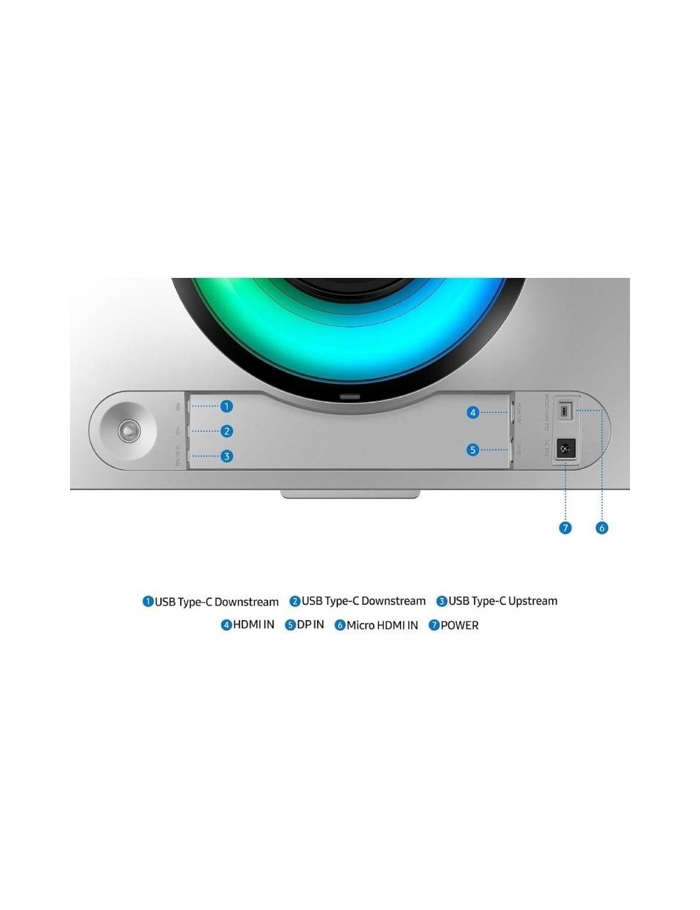 Monitor Gaming Ultrapanorámico Curvo Samsung Odyssey OLED G9 S49DG954SU 49'/ Dual QHD/ 0.03ms/ 240Hz/ OLED/ Multimedia/ Regulabl