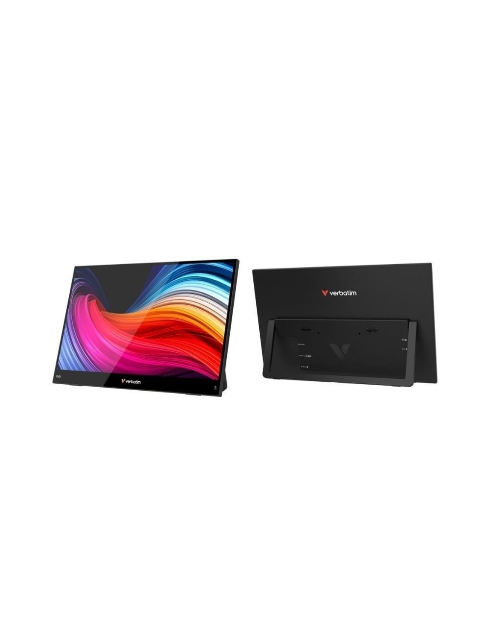 Monitor Portátil Táctil Verbatim Touch Light 15.6'/ Full HD/ Multimedia/ Negro
