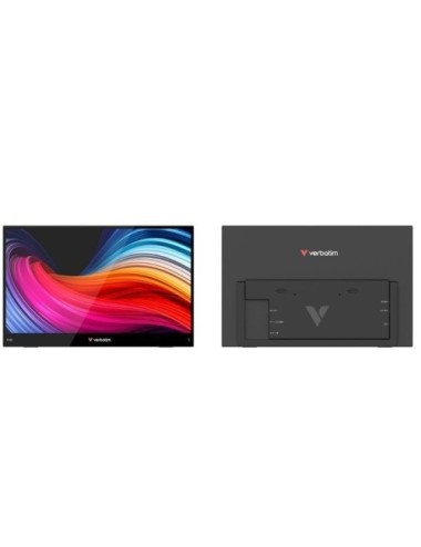 Monitor Portátil Táctil Verbatim Touch Light 15.6'/ Full HD/ Multimedia/ Negro