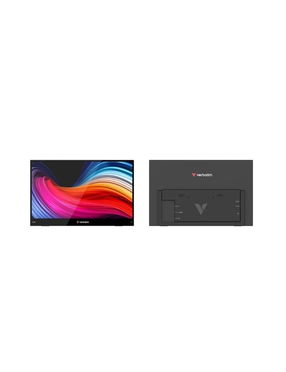 Monitor Portátil Táctil Verbatim Touch Light 15.6'/ Full HD/ Multimedia/ Negro