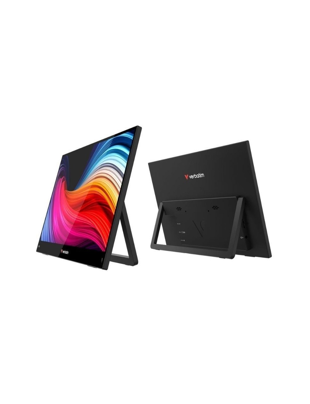Monitor Portátil Táctil Verbatim Touch Light 15.6'/ Full HD/ Multimedia/ Negro