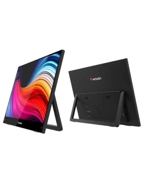 Monitor Portátil Táctil Verbatim Touch Light 15.6'/ Full HD/ Multimedia/ Negro