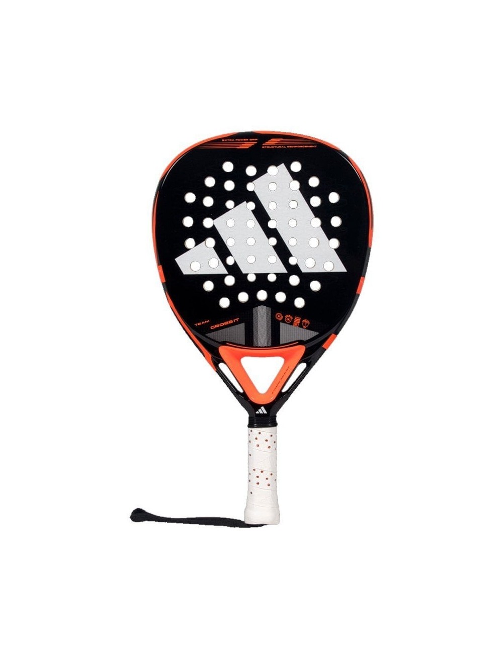 Pala de Pádel Adidas Cross It Team 3.4 2025/ Negra y Naranja