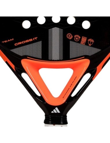 Pala de Pádel Adidas Cross It Team 3.4 2025/ Negra y Naranja