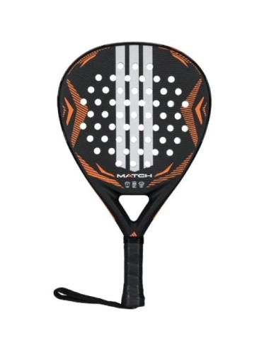 Pala de Pádel Adidas Match 3.5 2026/ Negra y Naranja