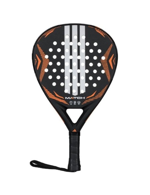 Pala de Pádel Adidas Match 3.5 2026/ Negra y Naranja
