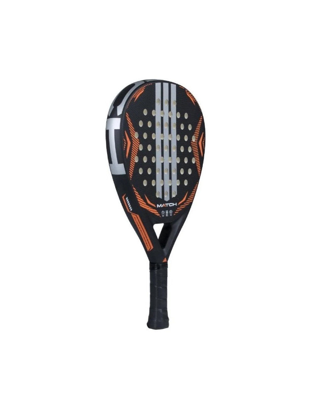 Pala de Pádel Adidas Match 3.5 2026/ Negra y Naranja
