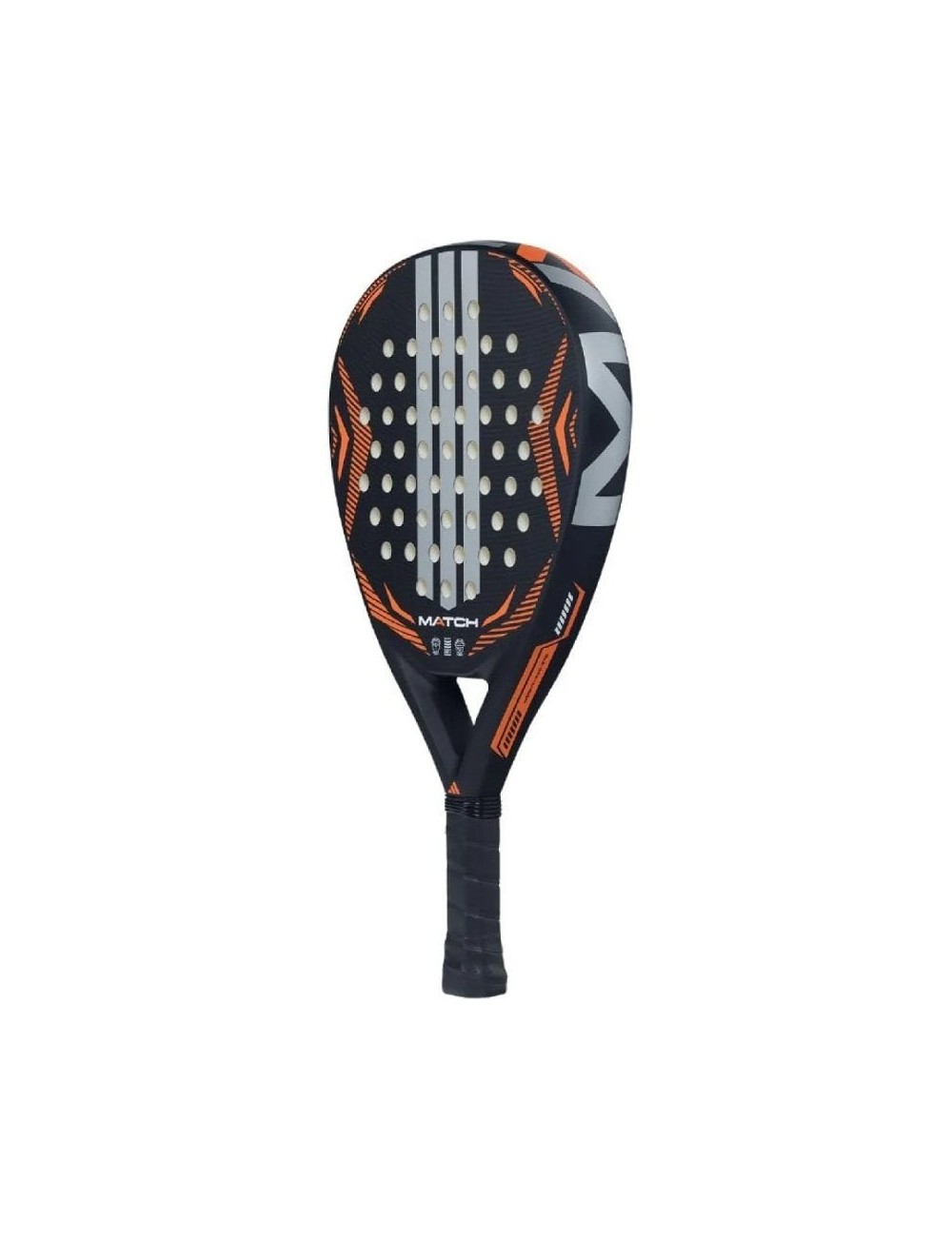 Pala de Pádel Adidas Match 3.5 2026/ Negra y Naranja