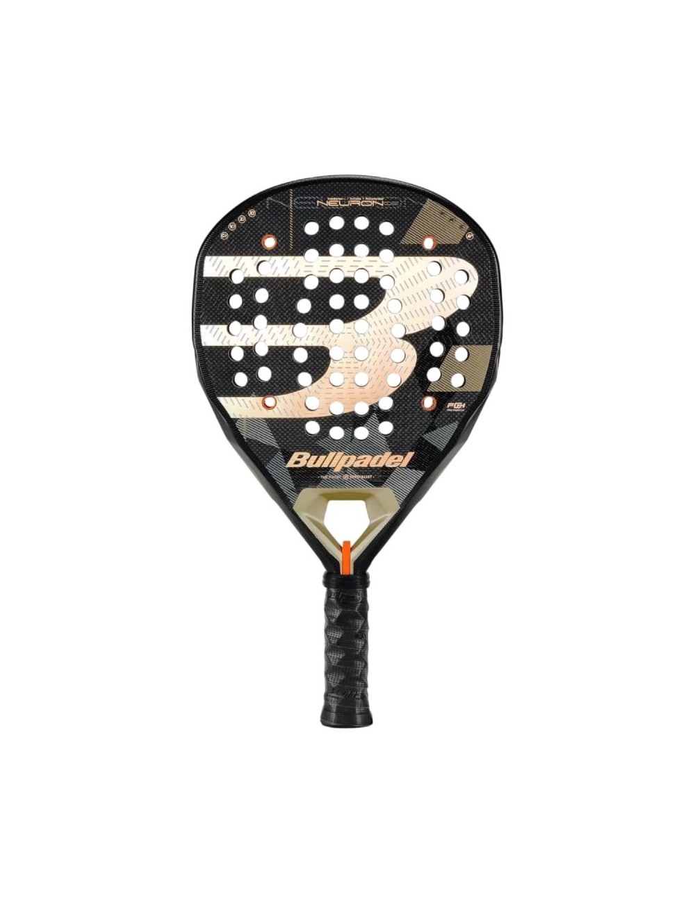 Pala de Pádel Bullpadel Neuron 02 2026 (Fede Chingotto)/ Negra y Dorada