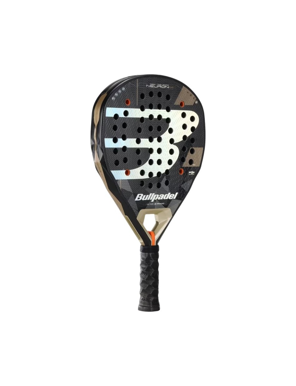 Pala de Pádel Bullpadel Neuron 02 2026 (Fede Chingotto)/ Negra y Dorada