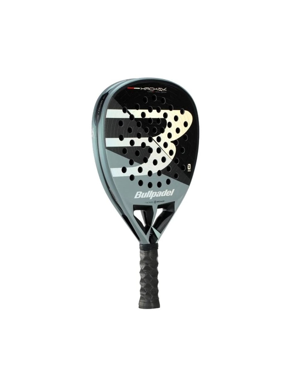 Pala de Pádel Bullpadel Hack 04 2026 (Paquito Navarro)/ Negra y Gris