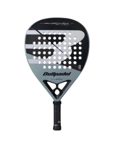Pala de Pádel Bullpadel Hack 04 Junior 2026 (Paquito Navarro)/ Negra y Gris