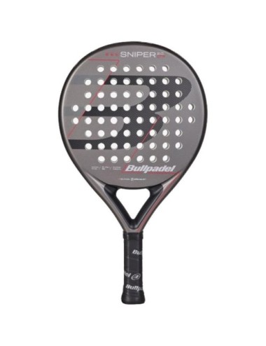Pala de Pádel Bullpadel Sniper 2.0 Control 2026/ Gris y Roja