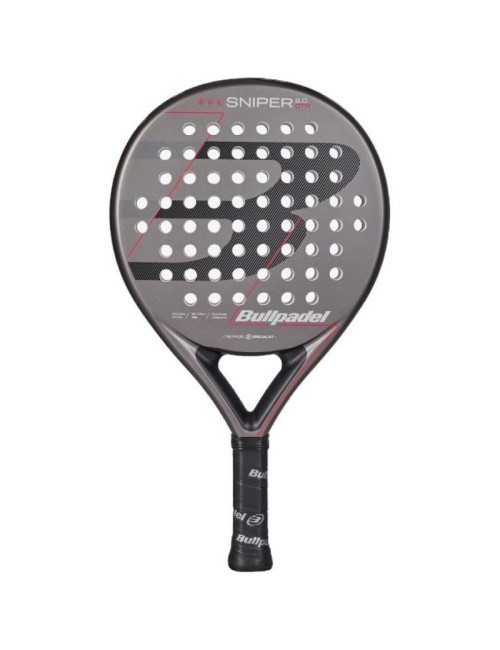 Pala de Pádel Bullpadel Sniper 2.0 Control 2026/ Gris y Roja