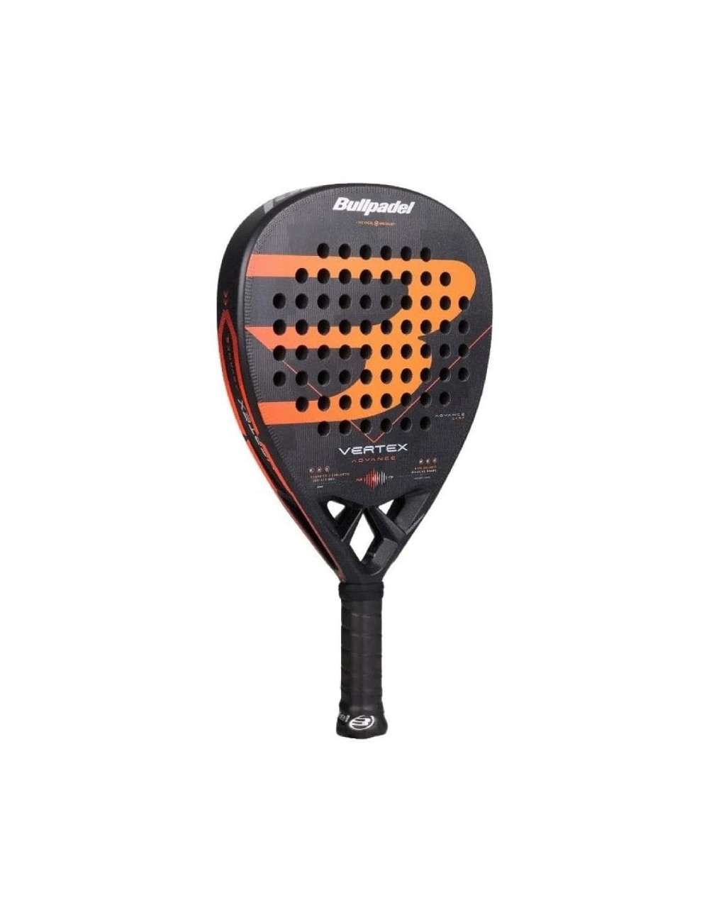 Pala de Pádel Bullpadel Vertex Advance 2026  Negra y Naranja
