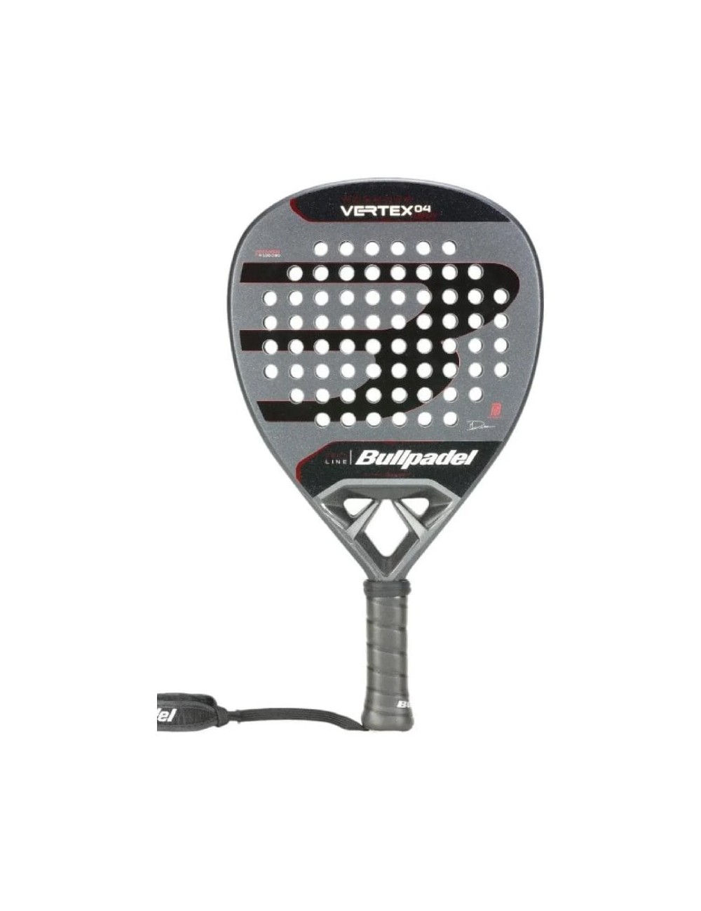 Pala de Pádel Bullpadel Vertex Comfort 04 Pro Line 2025 (Di Nenno)/ Gris