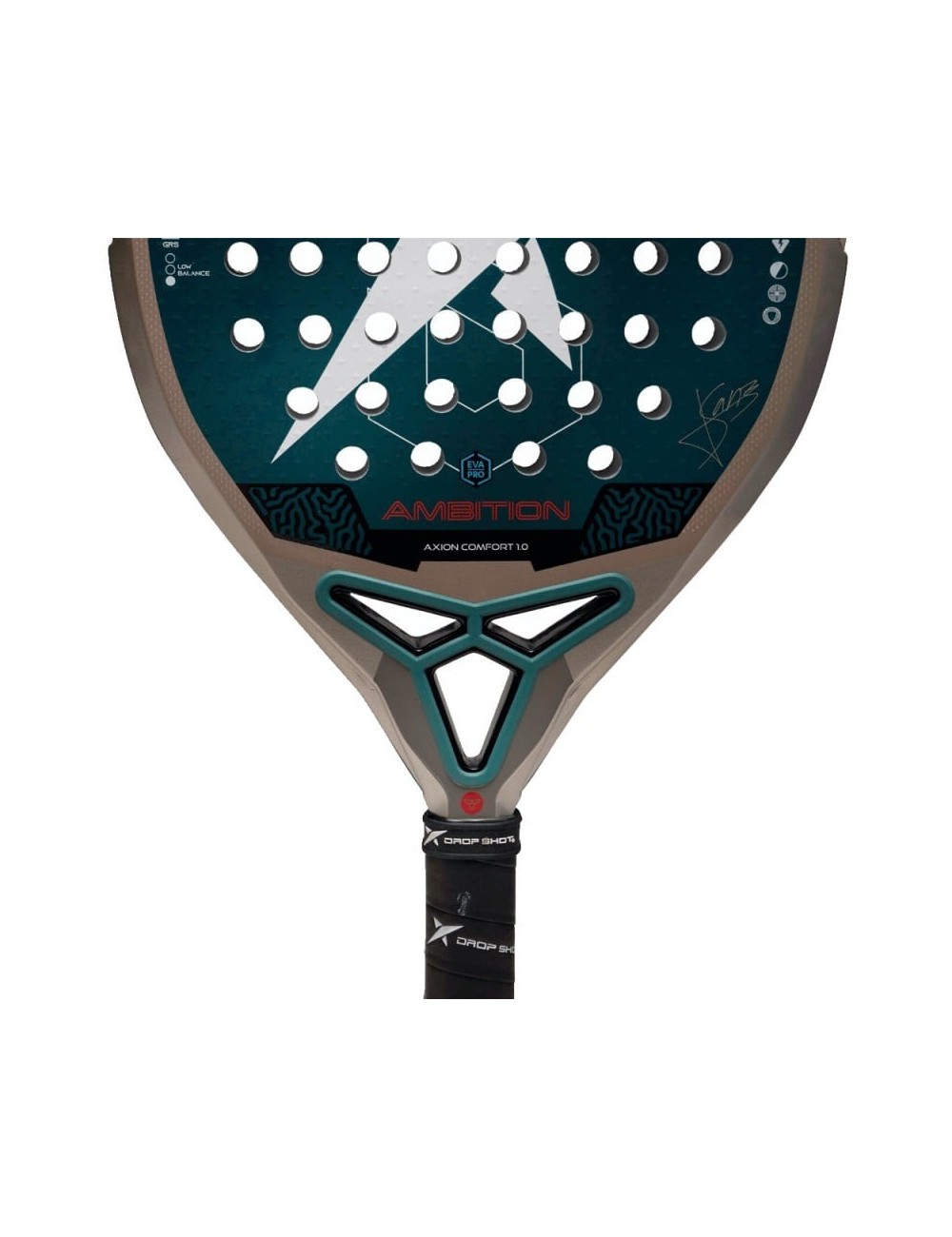 Pala de Pádel Drop Shot Axion Comfort 1.0 2026/ Marrón y Negra
