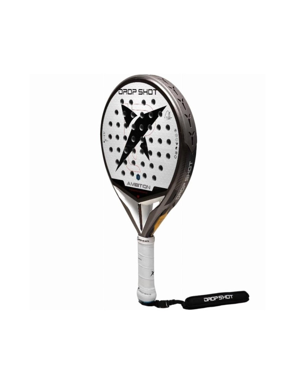 Pala de Pádel Drop Shot Canyon Pro Comfort 2.0 2026 (Pablo Lima)/ Blanca
