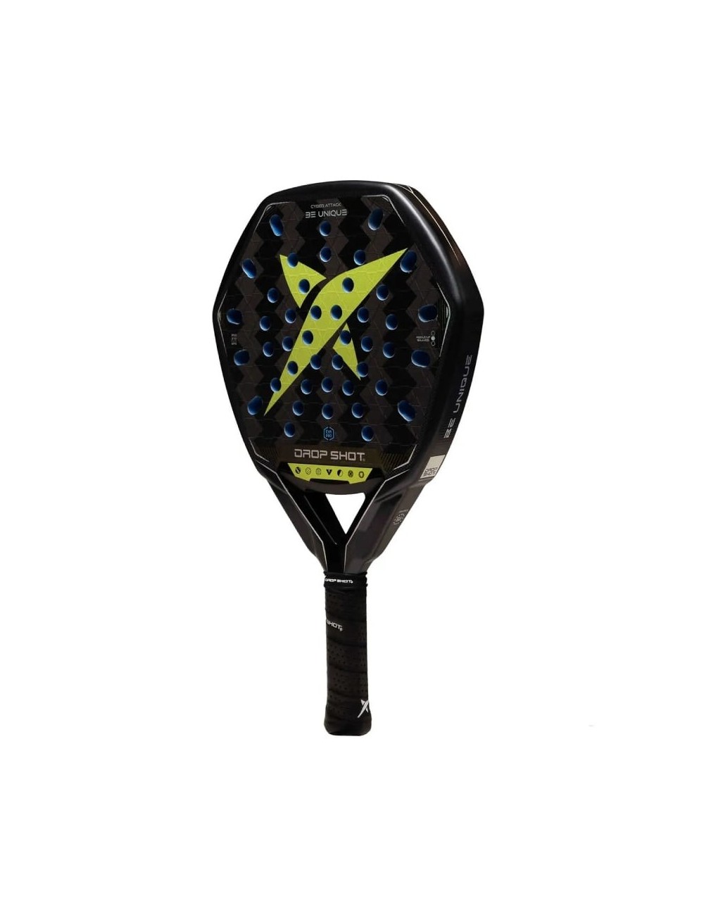 Pala de Pádel Drop Shot Cyber Attack 2026/ Negra