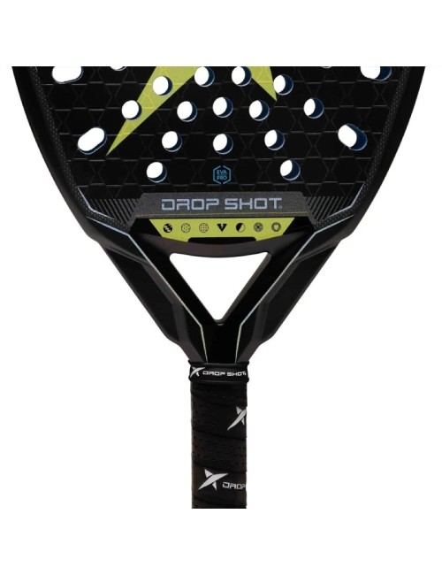 Pala de Pádel Drop Shot Cyber Attack 2026/ Negra