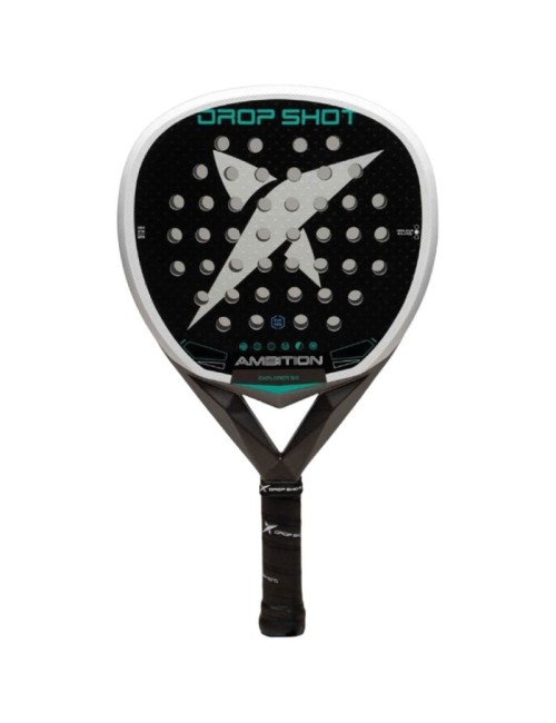 Pala de Pádel Drop Shot Explorer 9.0 2026/ Negra y Blanca