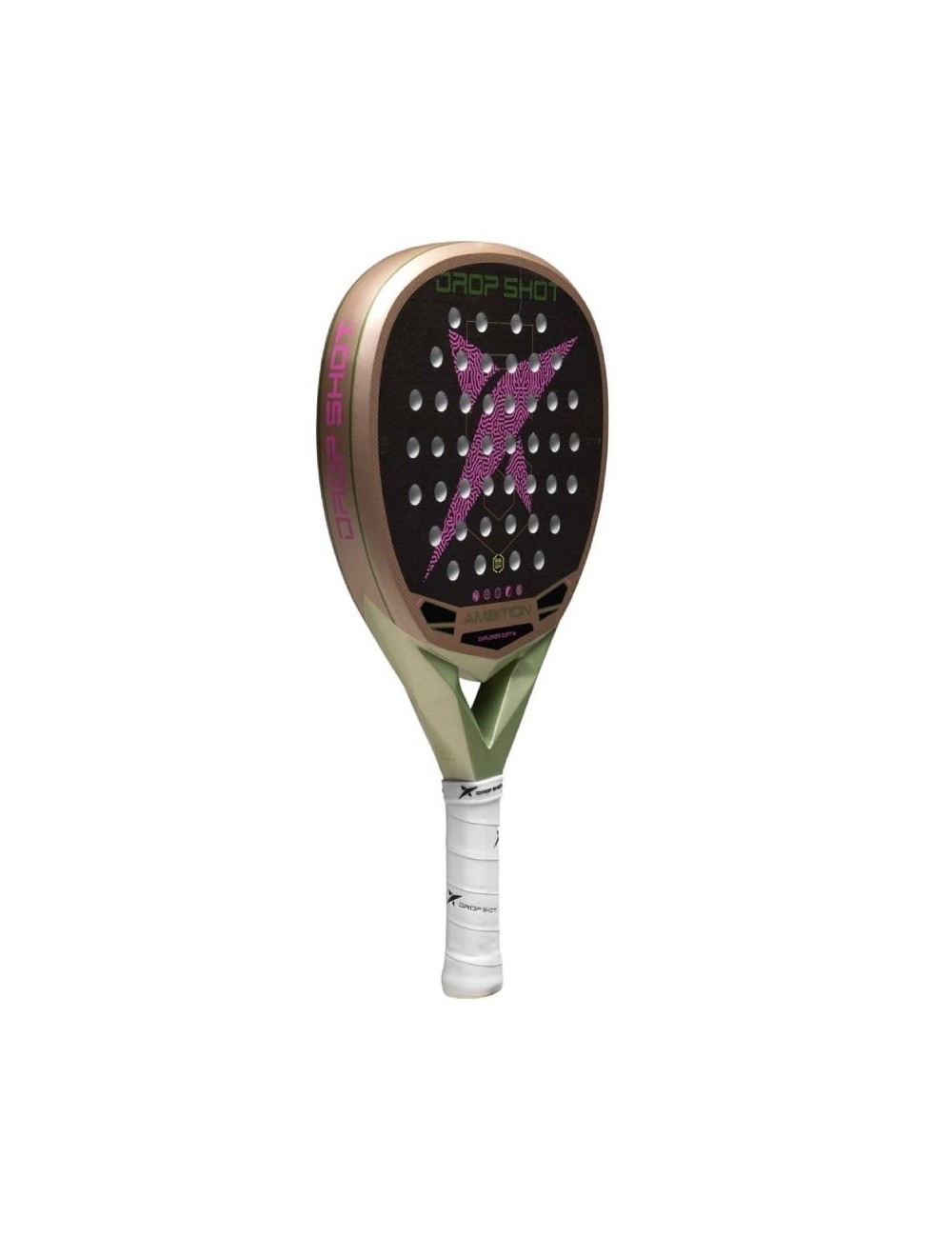 Pala de Pádel Drop Shot Explorer Soft Woman 2026/ Marrón y Púrpura