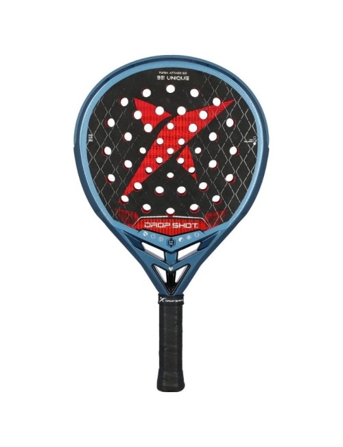 Pala de Pádel Drop Shot Furia Attack 2.0/ Roja y Azul