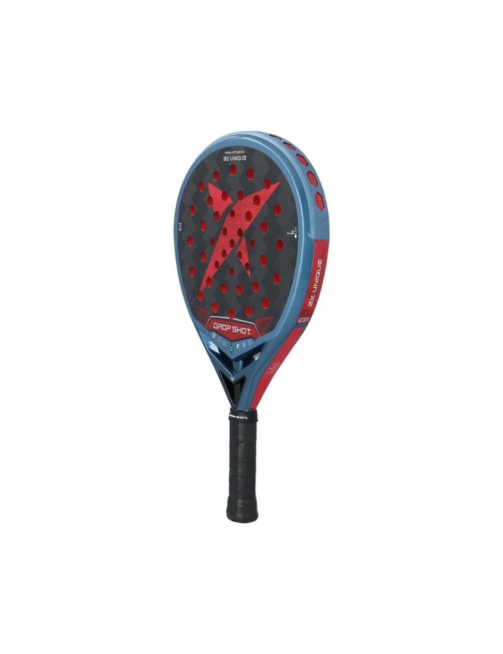 Pala de Pádel Drop Shot Furia Attack 2.0/ Roja y Azul