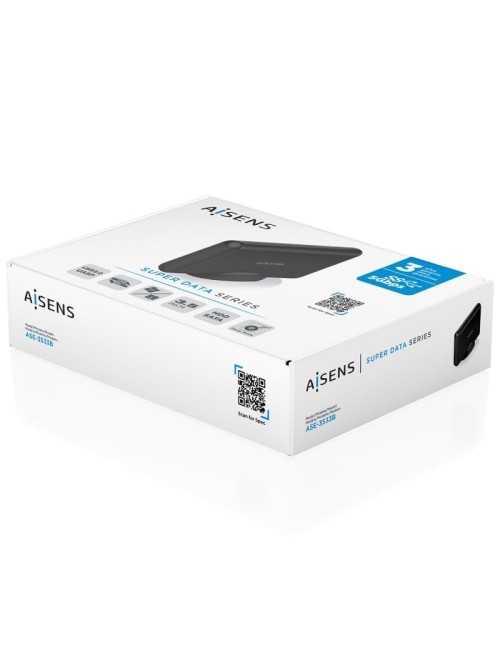Caja Externa para Disco Duro de 3.5' Aisens ASE-3533B/ USB 3.1