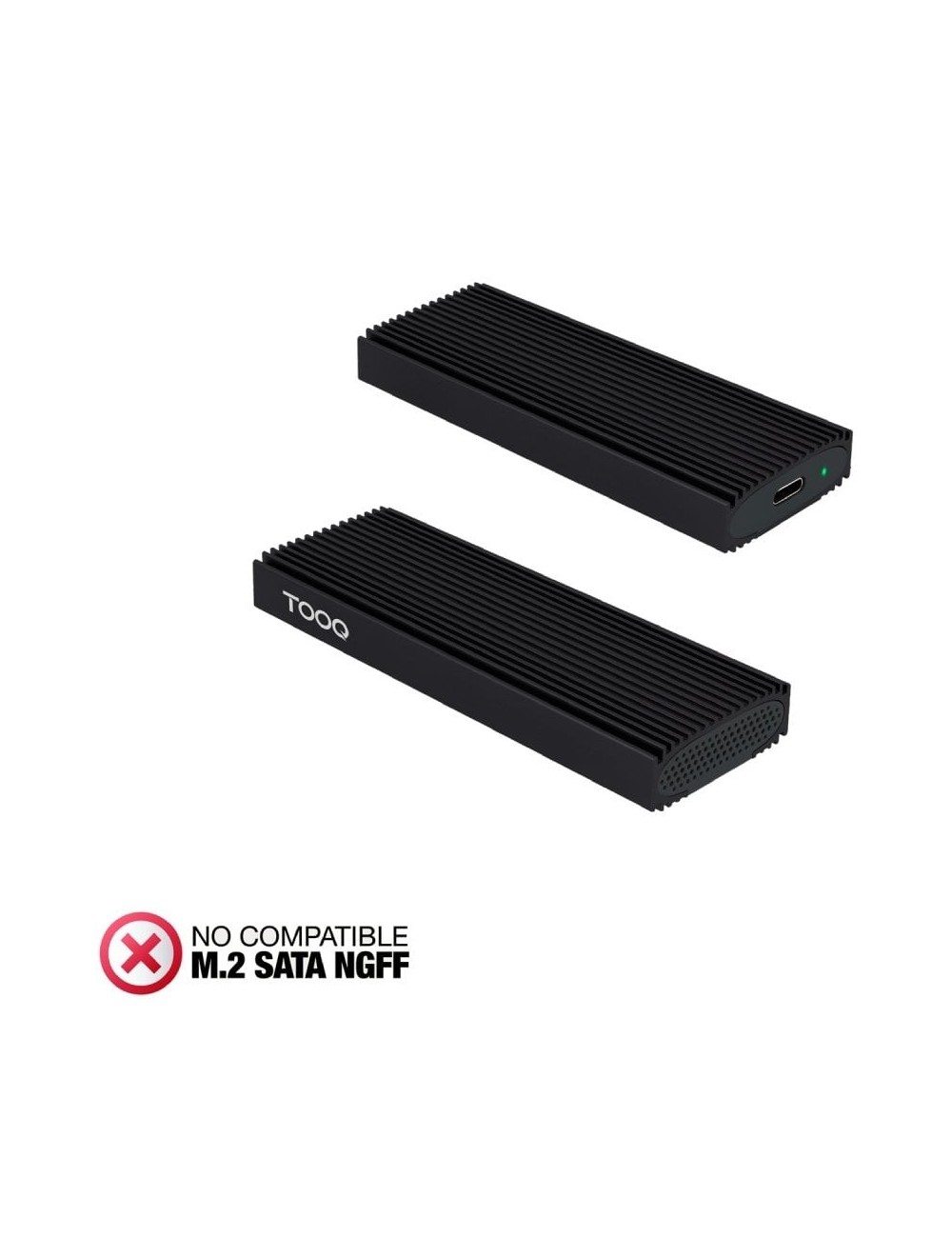 Caja Externa para Disco SSD M.2 NVMe TooQ TQE-2230B/ USB 3.1