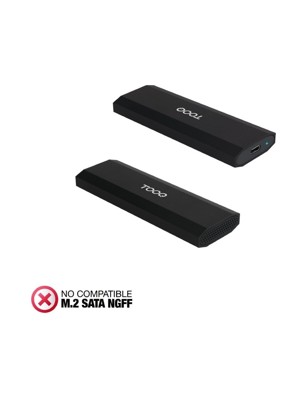 Caja Externa para Disco SSD M.2 NVMe TooQ TQE-2231B/ USB 3.1