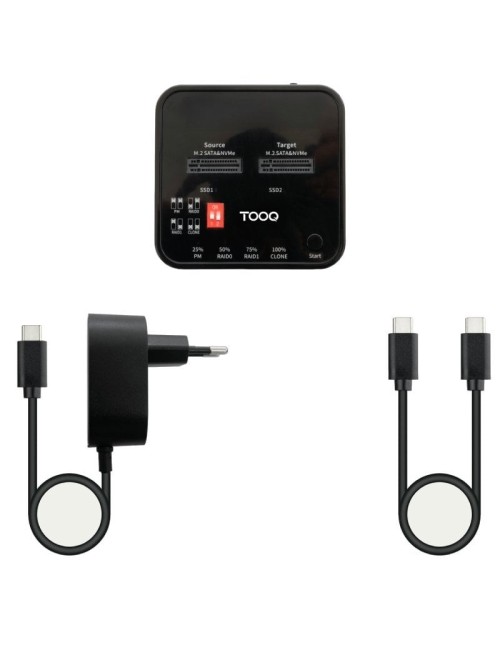 Docking Station para SSD M2 SATA/NVMe TooQ TQDS-201B
