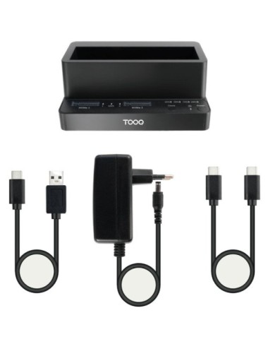 Docking Station para SSD M2 SATA/NVMe TooQ TQDS-502B