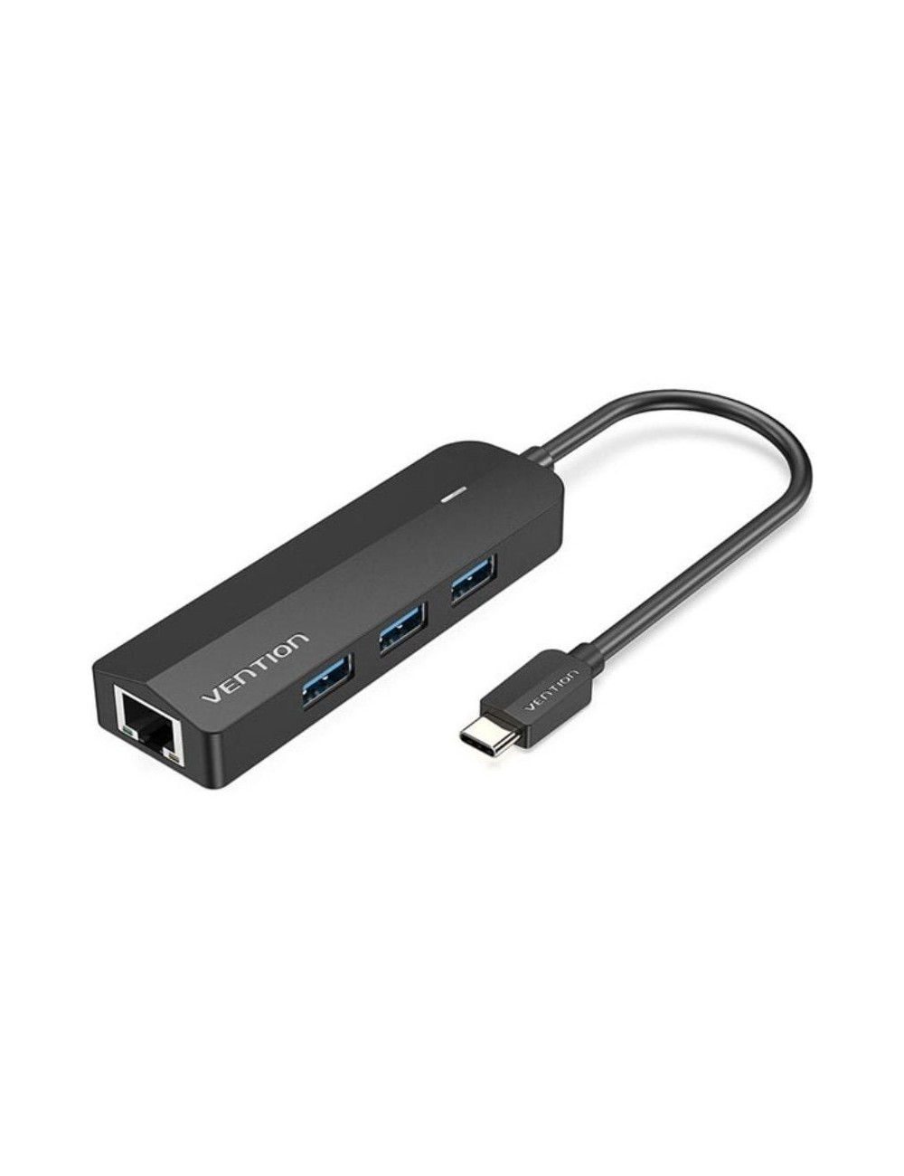 Hub USB Tipo-C Vention TGPBB/ 3xUSB/ 1xRJ45/ 1xMicro B PD