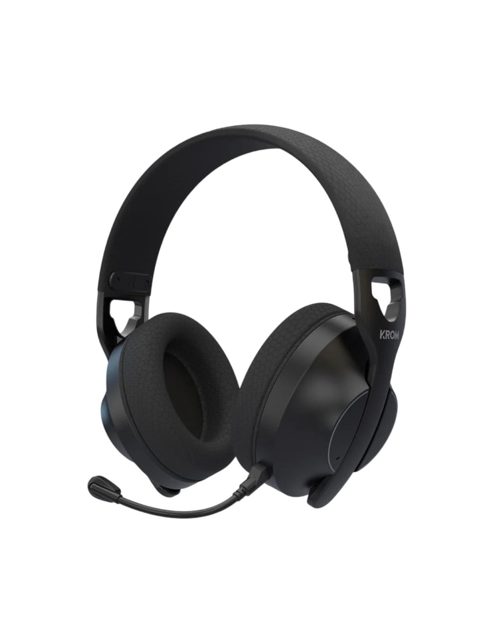 Auriculares Gaming Inalámbricos con Micrófono Krom Phase/ Bluetooth/ Jack 3.5/ USB 2.0/ Negros