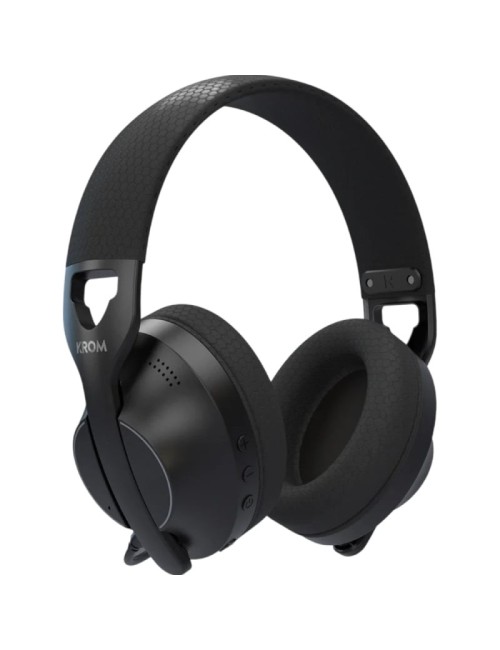 Auriculares Gaming Inalámbricos con Micrófono Krom Phase/ Bluetooth/ Jack 3.5/ USB 2.0/ Negros