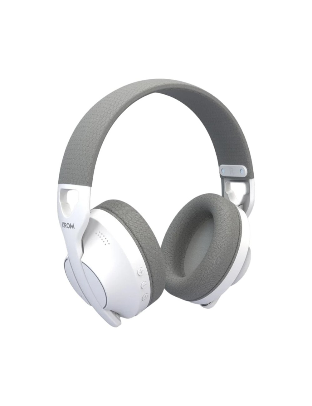Auriculares Gaming Inalámbricos con Micrófono Krom Phase/ Bluetooth/ Jack 3.5/ USB 2.0/ Blancos