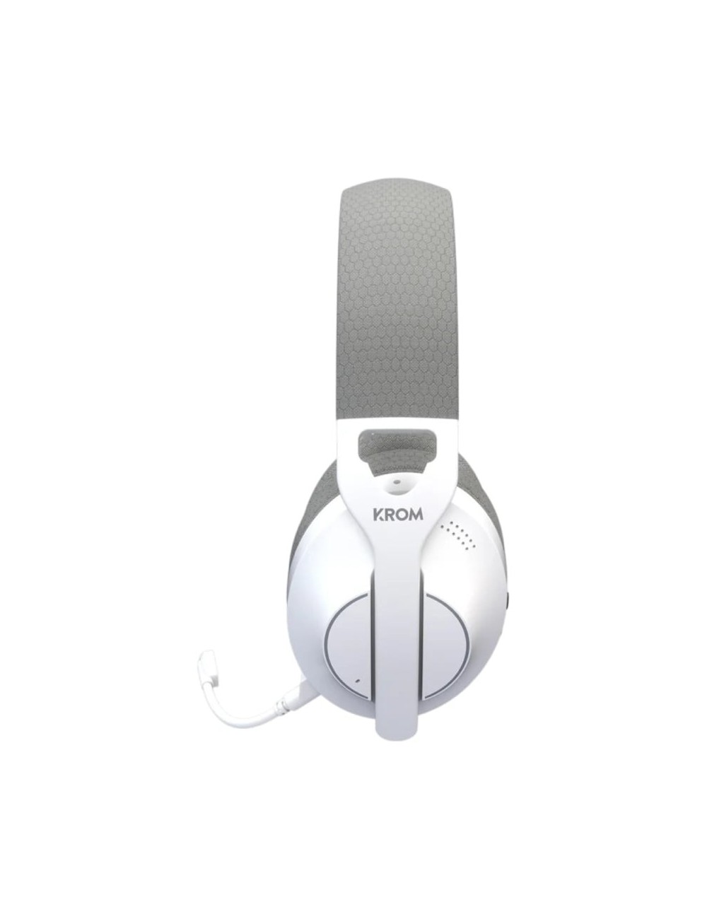 Auriculares Gaming Inalámbricos con Micrófono Krom Phase/ Bluetooth/ Jack 3.5/ USB 2.0/ Blancos
