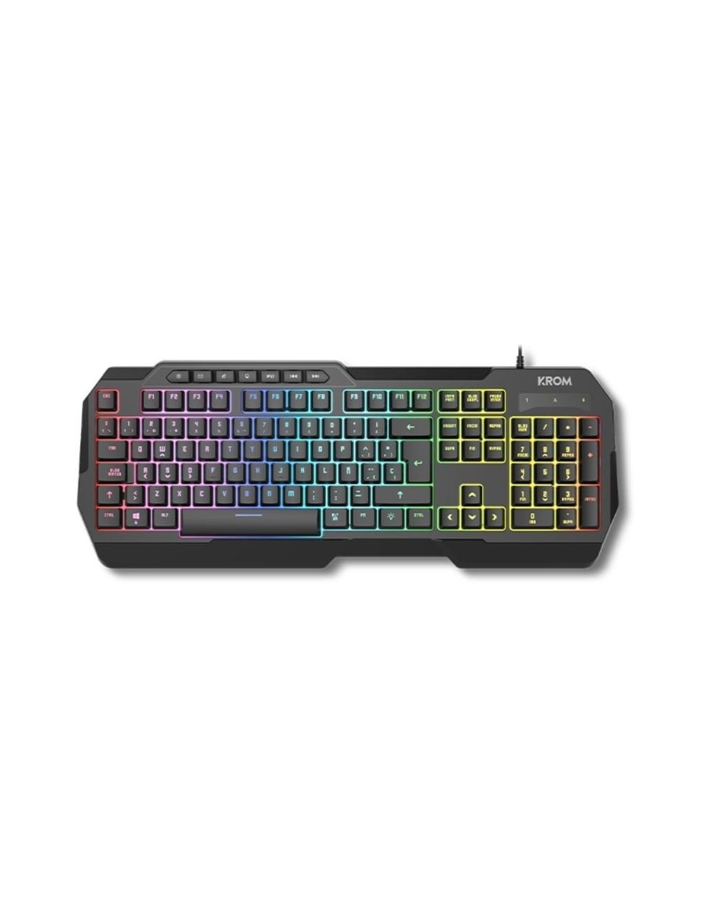Pack Gaming Krom Kenta/ Teclado RGB + Ratón + Alfombrilla + Auriculares