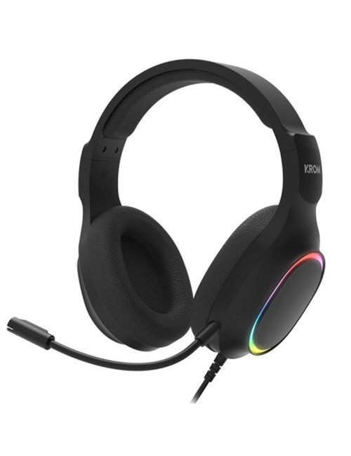 Pack Gaming Krom Kenta/ Teclado RGB + Ratón + Alfombrilla + Auriculares