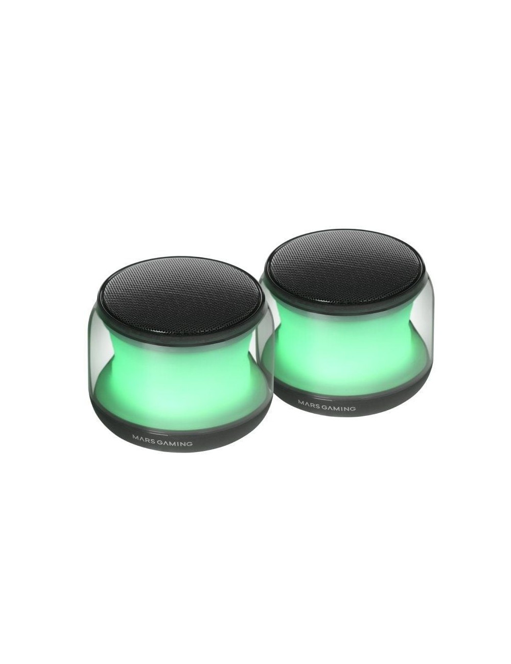 Altavoces con Bluetooth Mars Gaming MS-AURA/ 15W/ 2.0/ Negros