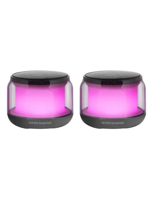 Altavoces con Bluetooth Mars Gaming MS-AURA/ 15W/ 2.0/ Negros