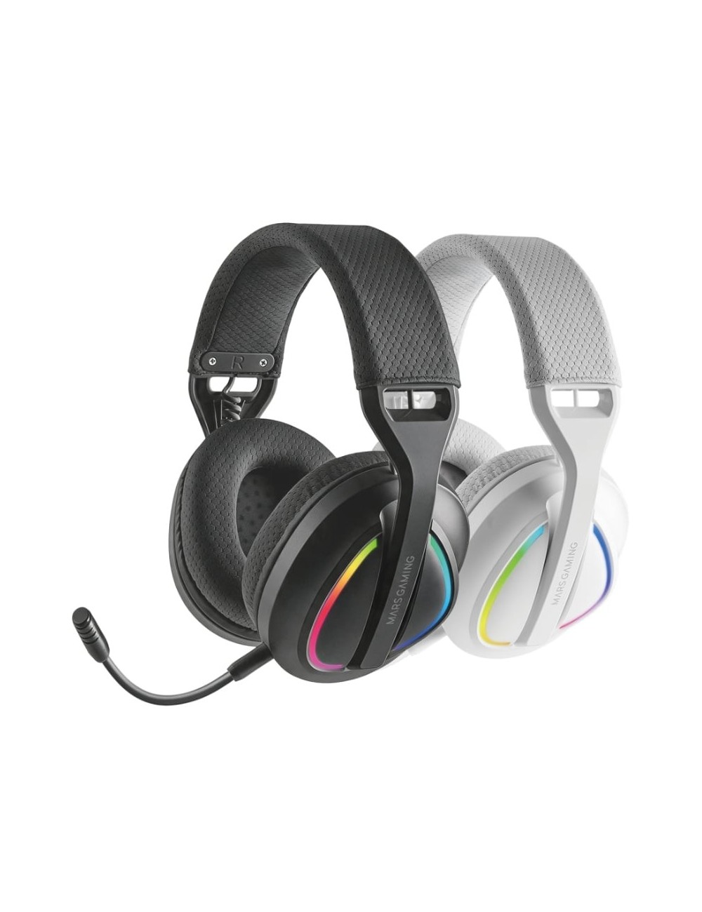Auriculares Gaming Inalámbricos con Micrófono Mars Gaming MHW-QUASAR/ Jack 3.5/ Bluetooth/ Negros